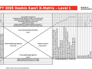 Hoshin Kanri X-Matrix – Strategic Planning Template (PDF)